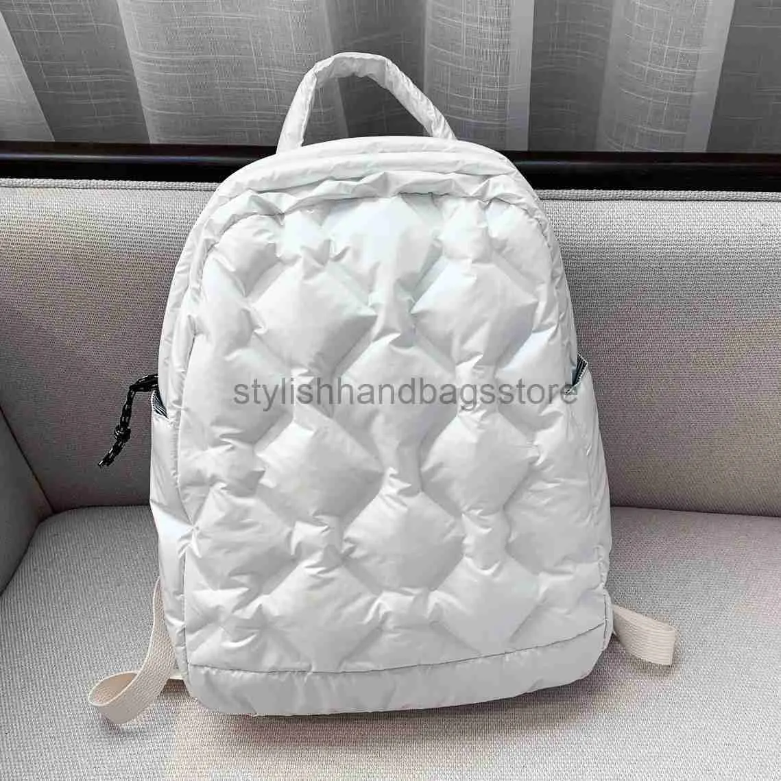 Mochila ao ar livre ultraleve inverno quente espaço para baixo mochila feminina scool mochila meninas tendências da moda bagstylishhandbagsstore