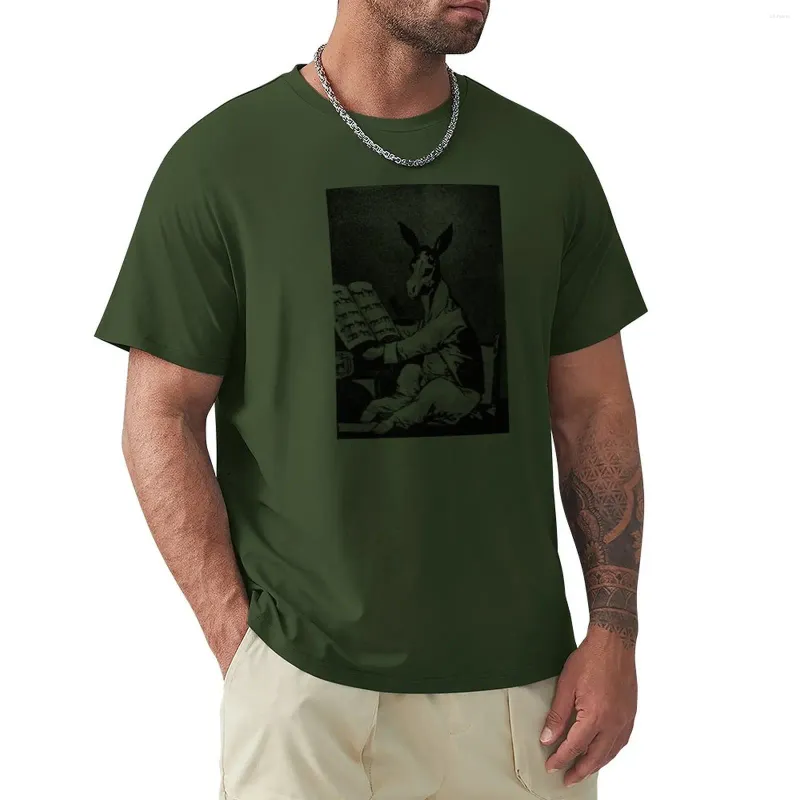 Herren-Poloshirts „As Far Back His Grandfather' Goya Etching T-Shirt“ Grafik-T-Shirt Niedliche Oberteile Herrenhemden-Packung