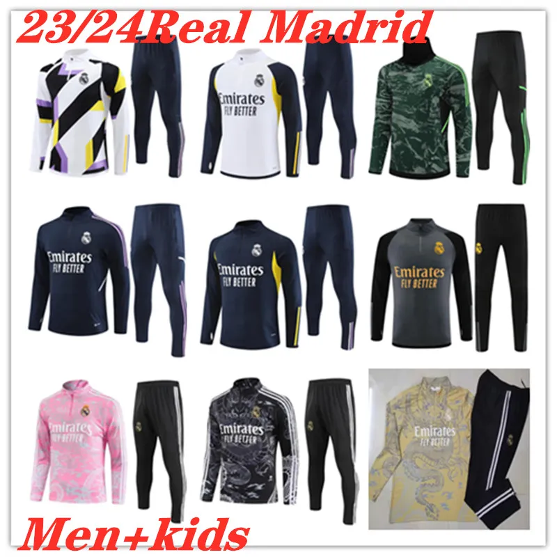 2023 Real Madrid Soccer Tracksuit 22 23 24 Men And Kids Football Kit Chandal  Futbol Survetement Training Suit Soccer Jacket From Yunq1666, $16.04