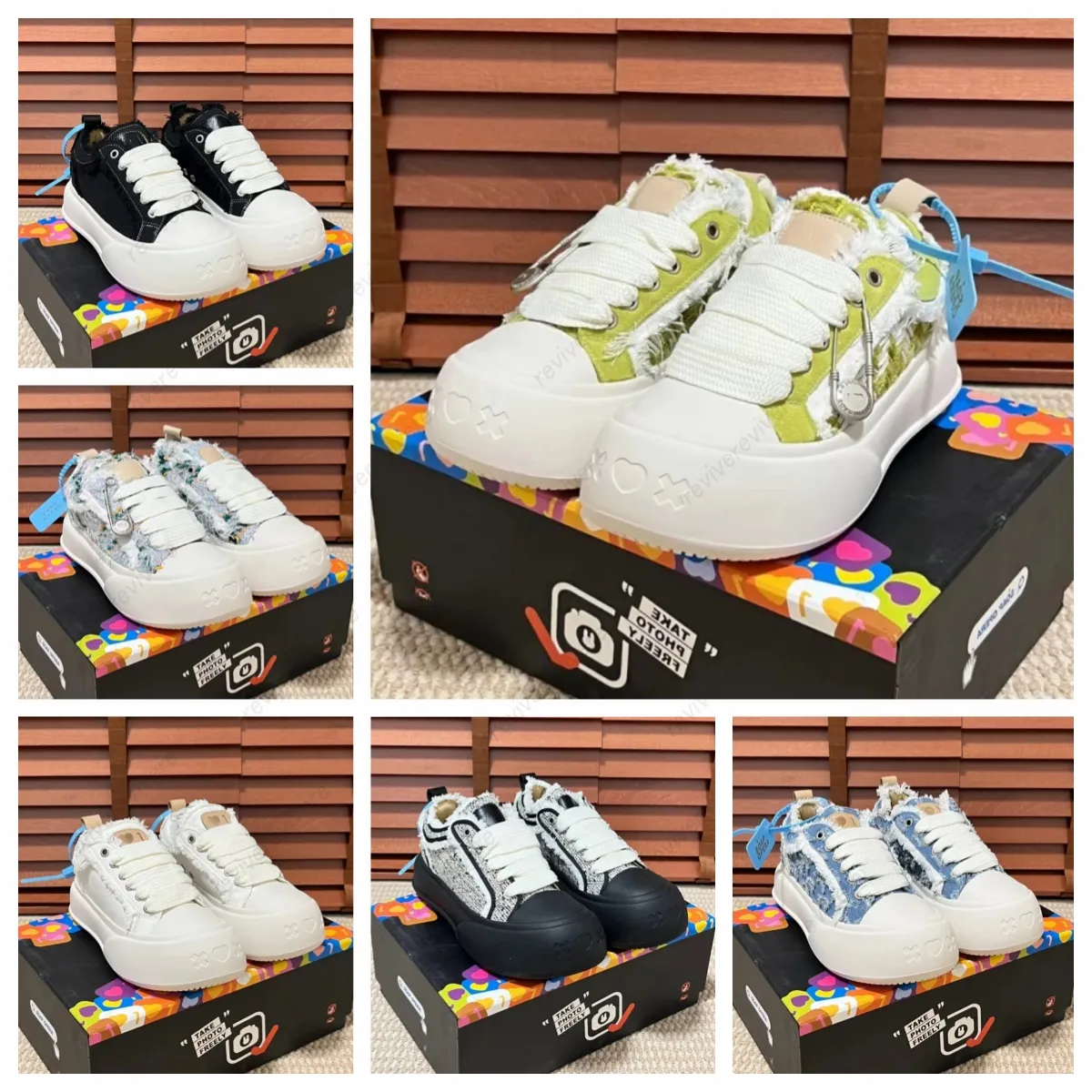 Designer-Freizeitschuhe SOAP OPERA Bubble-Schuhe Damenschuhe Luxus-Mode-Leder-Kamera-Stil-Turnschuhe Canvas-Schaum-Graffiti-Sohle Reise-Sneaker in Bonbonfarben