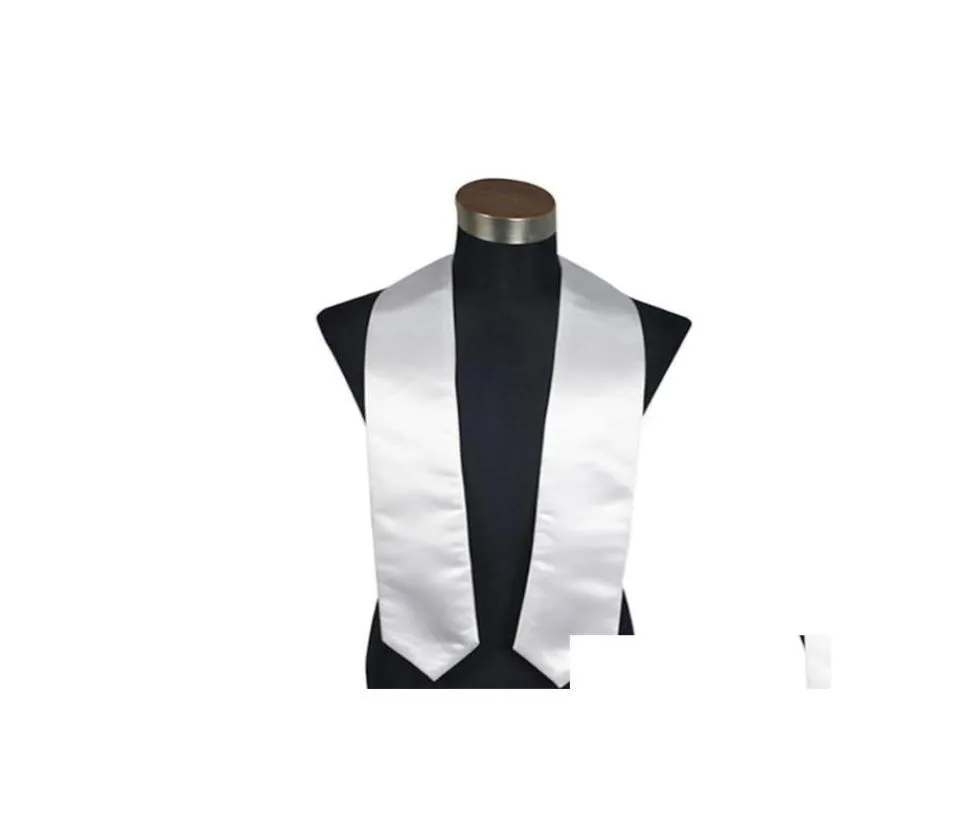 Autres textiles à la maison Sublimation Blank Graduation Tie Étoles Grad Senior Student Vneck Logo Impression pour les étudiants Drop Delivery Gard5019818