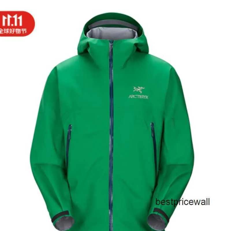 Arcterys Uomo Cappotti Cappotti ARCTERYS BetaBeta LT Giacca da uomo Outdoor Sprint Cappotto resistente alle intemperie Guscio rigido Top Coat Giacca a vento Giacca Beta da uomo Jungle Green S re HBUR