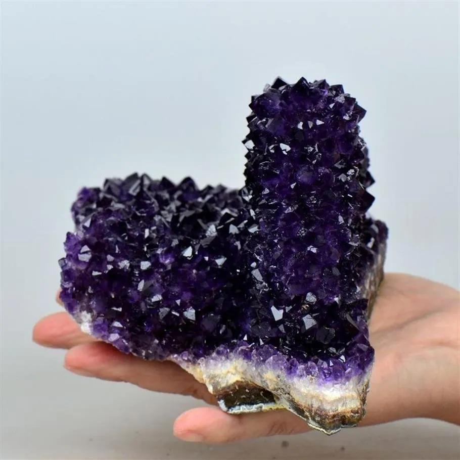 100g EXTRA A URUGUAYAN AMETHYST GEODE CLUSTERS FORMATION FLOWERS241h