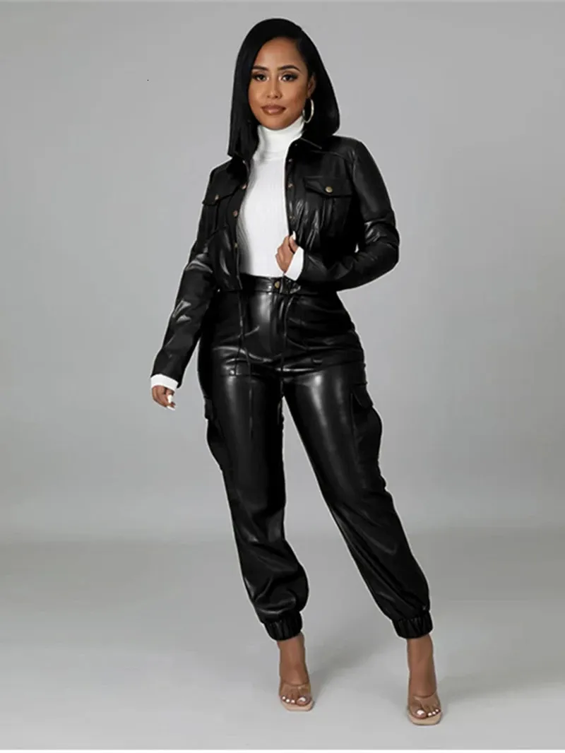 Leather two piece clearance set