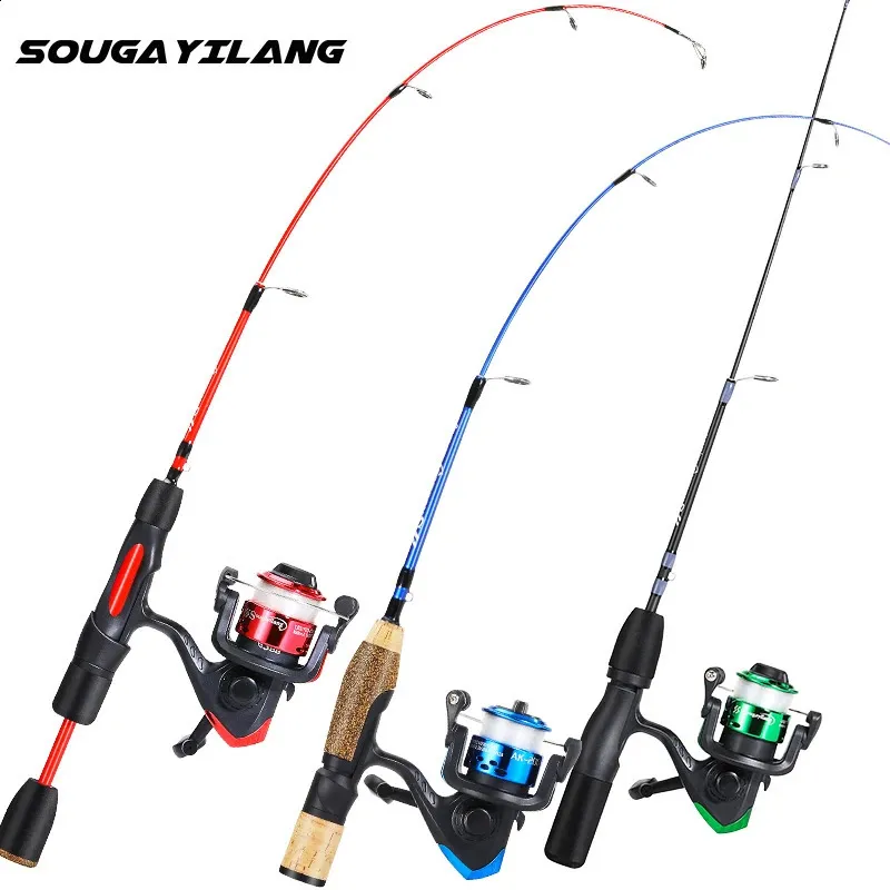 Sougayilang Ice Rod Combo Portable 2 Sections Ultralight Winter Fishing Seo  Tools With Reel Set 71cm/68cm And Spinning Capability 231030 From Kang07,  $14.99