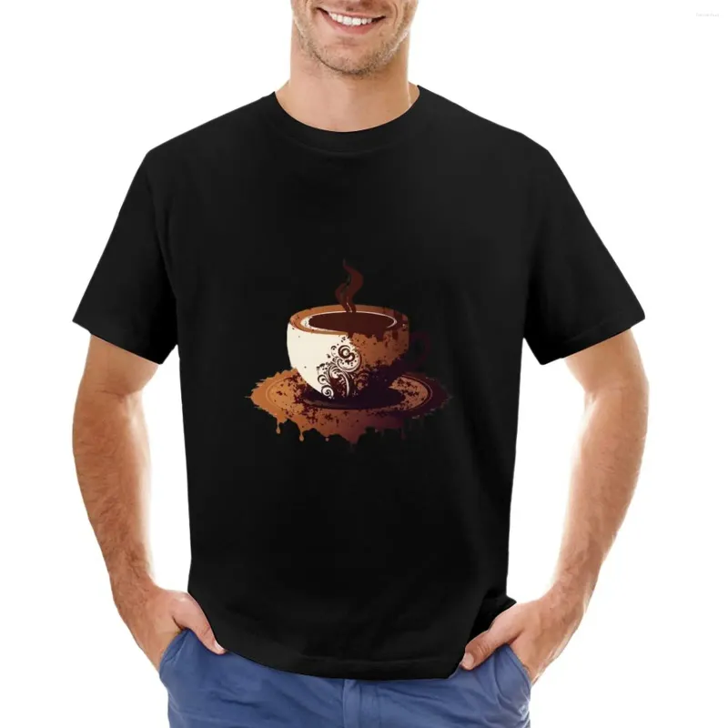 ملابس قهوة Polos Coffee للرجال مخصصة Transhirts Thirts Boys Mens Graphic Thirts Funny