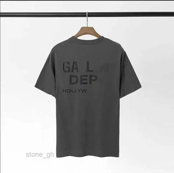 Galery Dept T Shirt Męskie koszulki Projektant Letni krótkie rękaw Tshirt Mens T Shirt Galerie TEE Depts Black White Fashion Men Mężczyźni Kobiety 16 BH2B