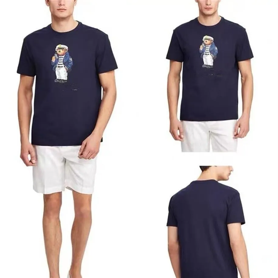 R Bear Polos Luxus-Designer-Herren-T-Shirt mit kurzen Ärmeln und Bären-Aufdruck aus Baumwolle, modische Übergröße, Größen S-3XL für 252 c