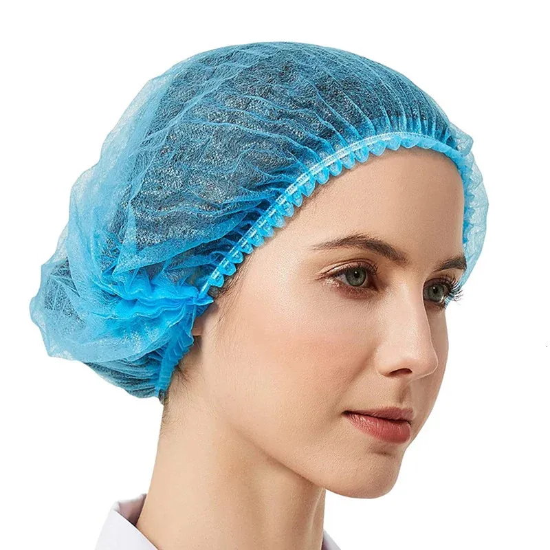 Autres filets à cheveux jetables de jardin à la maison Tissu non tissé Chapeau stérile Cuisine Atelier alimentaire hygiénique Bouchon anti-poussière SPA Salon de coiffure Maquillage Fournitures de salle de bain 231031