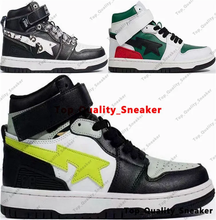 Scarpe da ginnastica BapeSta Scarpe da uomo Taglia 12 A Bathing Ape Block Sta 93 Scarpe da ginnastica firmate Hi Chaussures Us 12 Donne Us12 Running Casual Eur 46 Bianco Giallo Verde Zapatillas