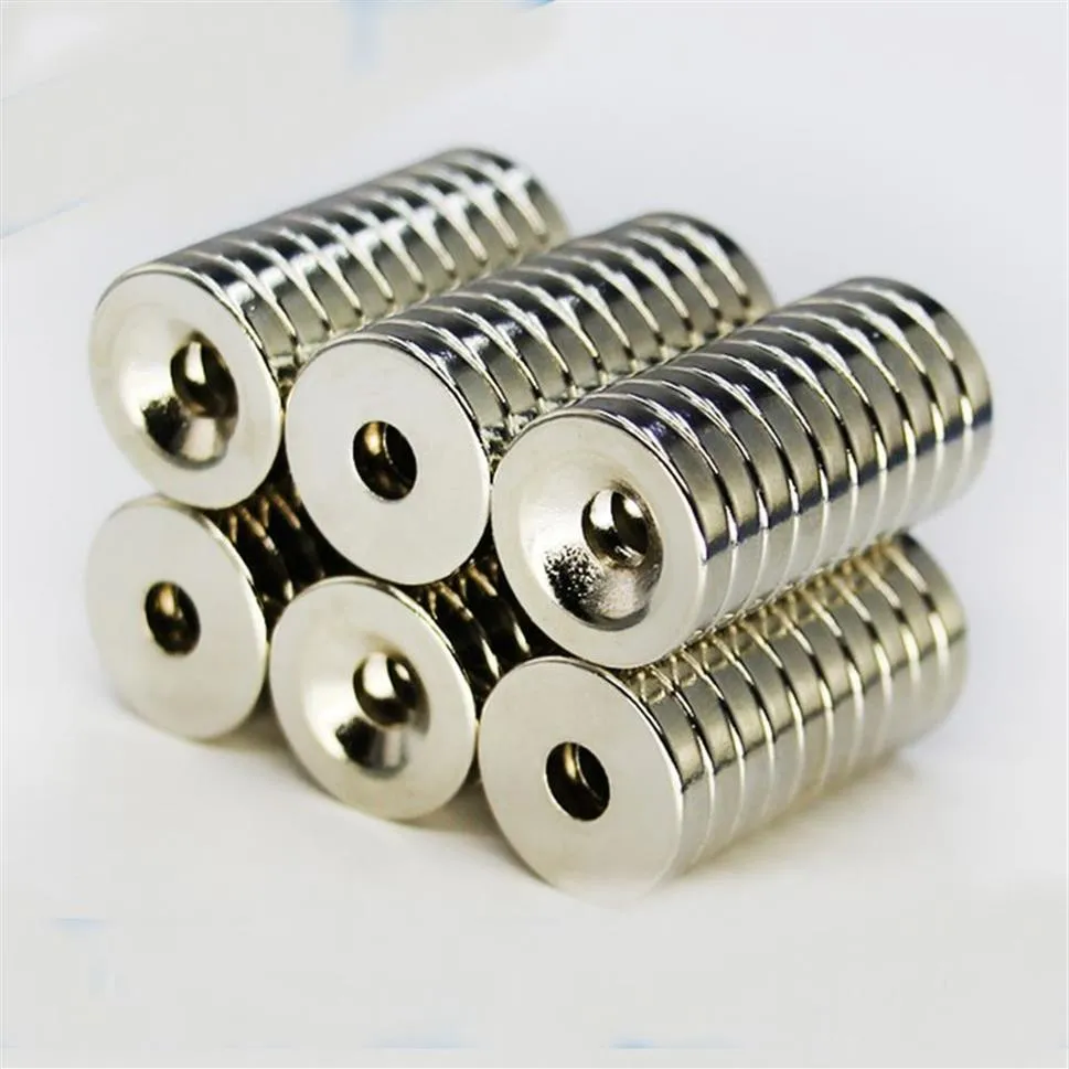 50pcs 10x3mm trou 3mm N50 fort anneau aimant D fraisé terres rares néodyme aimants Permanent magnet2723