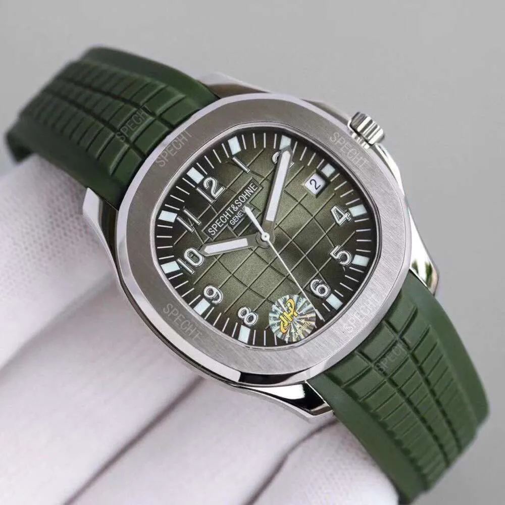 designer diamanten horloge voor vrouwen patk 5068 horloges 2PV7 hoge kwaliteit mechanische achterkant transparant uhr 35,6 montre de pateks aquanaut luxe rubberen band OYSML