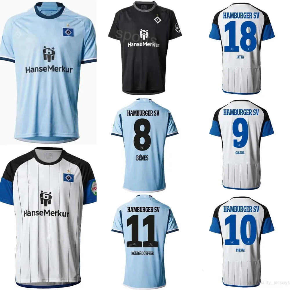 Hamburger SV Soccer 21 Levin Oztunali Jerseys Club 1 Daniel Heuer Fernandes 9 Robert Glatzel 8 Laszlo Benes 11 Ransford-yeboah Konigsdorfffer Kit koszulki piłkarskiej 23/24