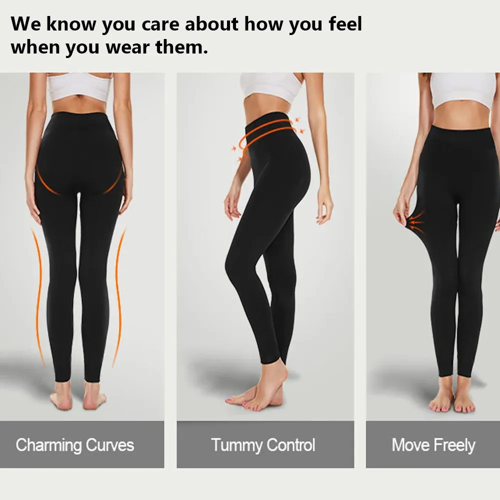 Women's High Waist Tummy Control Shapewear Yoga Leggings