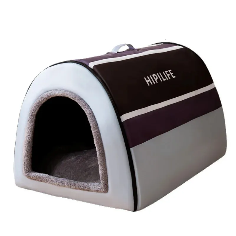 kennels pennen Winter Warm Opvouwbaar Hondenhuis Hondenbed Dierbenodigdheden Kleine en middelgrote honden Warm Dierbenodigdheden Puppy Cave Sofa 231031