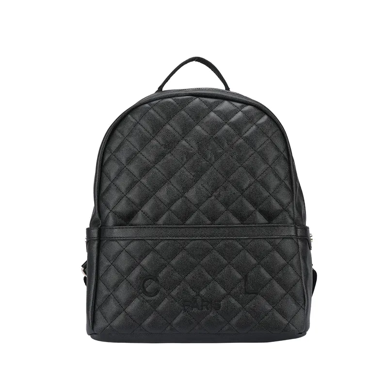 Ahorra a lo Grande en Compras al por Mayor de Mochilas De Diamantes Mochila  De Cuero PU Pu De Lattice Black Diamond Para Mujeres Mochila Suave Y Suave 