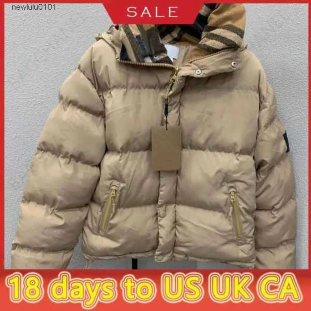 Högkvalitativ kvinnor Down Coat Designer Parkas 22fw Fashion Winter Mens Ladies Jacket Luxury Letter Plaid Classic Warm Top Two Colorsxkaw