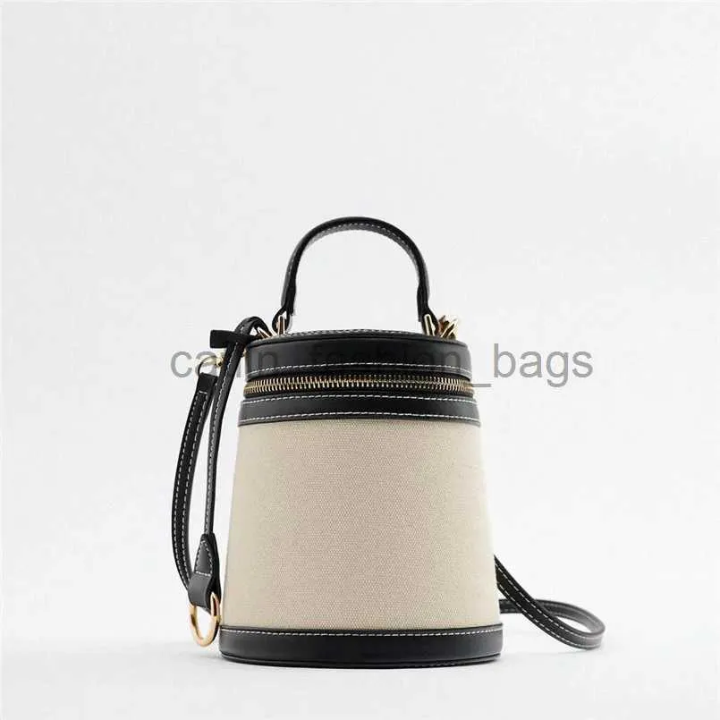 Bolsos de hombro Bolso tipo cubo de lona informal para mujer, bolso cruzado de marca de diseñador, bolso cruzado con alma para mujer, 2023 clubcatlin_fashion_bags