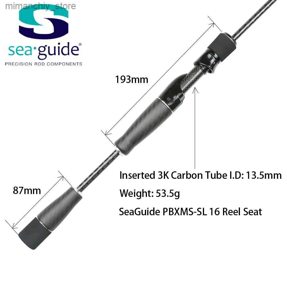 Boat Fishing Rods Pro Bomesh 51g 53.5g SeaGuide Carbon Fiber Split