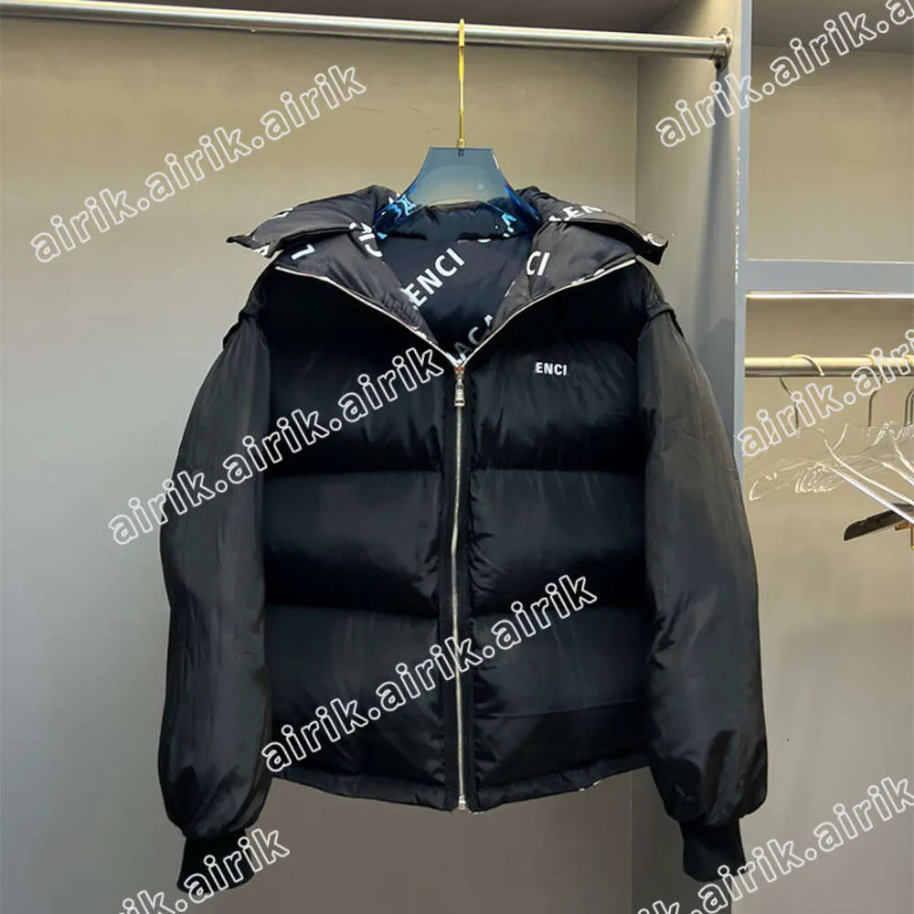 Designer Mens And Womens Double Sided Down Jacket Fashion Hoodie Jacket