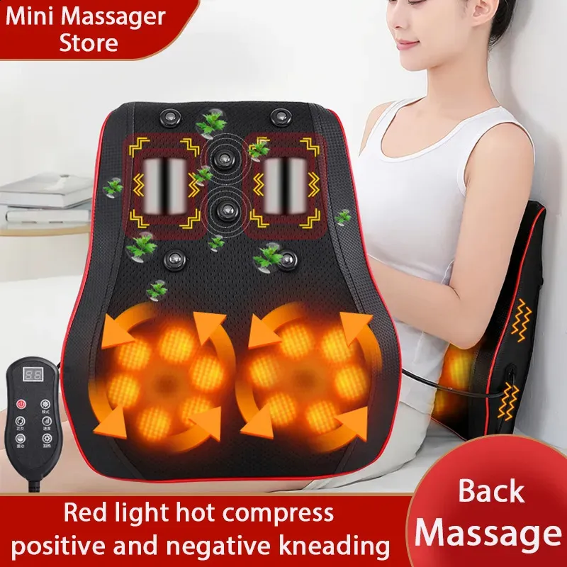 Back Massager midjemassage bil bärbar muskelavslappning värmehals kropp 231030