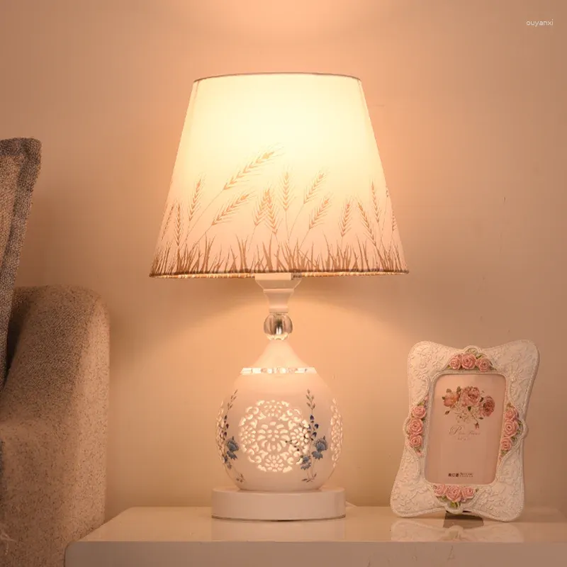 Tischlampen, nordische moderne minimalistische Keramik-Lampe, Arbeitszimmer, Nachttisch, Wohnzimmer, Desktop-Dekor, Schreibtisch-Licht, kreative romantische Beleuchtung