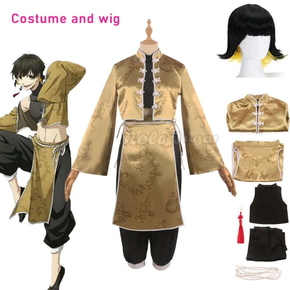 Blue Lock Anime Bachira chiński styl starożytny kung fu tang garnitur Bluelock Cosplay Costplay Pargum