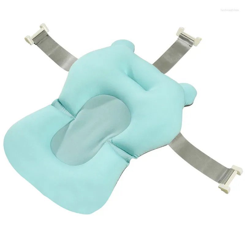 Ensembles de vêtements pour bébé, coussin de baignoire antidérapant, tapis de Support de siège de baignoire, coussin de sécurité pliable, oreiller doux