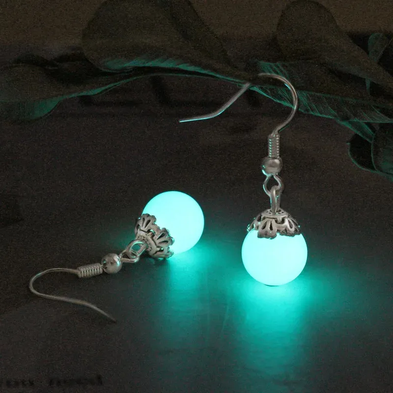 Dangle lustre mode brillant boucles d'oreilles perle pendentif boucles d'oreilles classique lueur boucles d'oreilles Halloween bijoux fille cadeau 231031