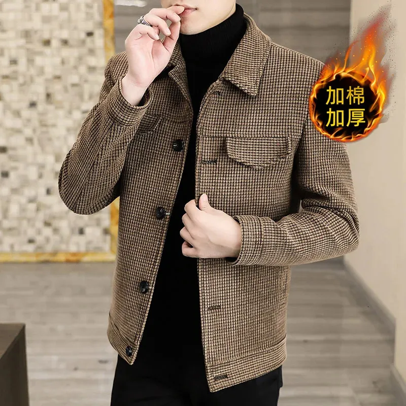 Mens Wool Blends 2023 Blend Trench Coat Hommes Veste Abrigo Largo