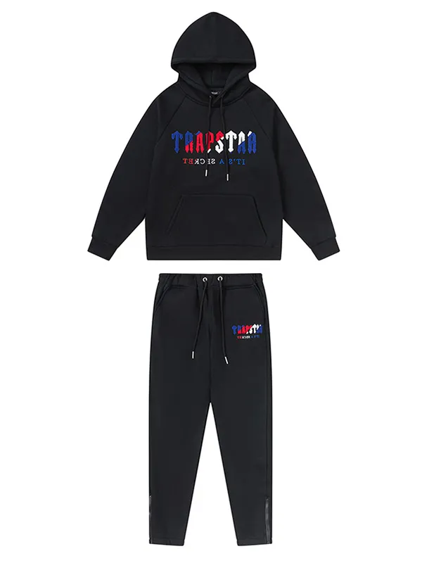 Mens Trapstar Tracksuits سراويل سترة سراويل مصممة هوديز دعوى التطريز