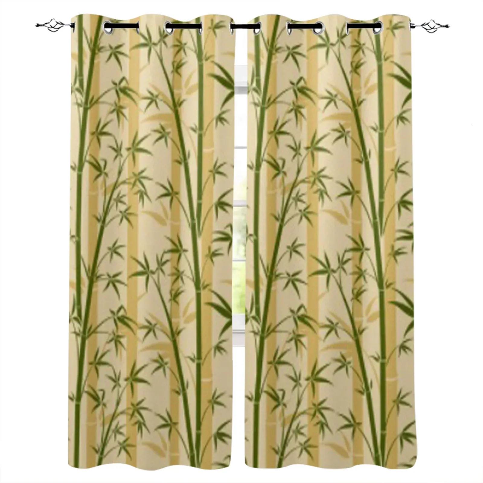 DHgate.com:Bamboo Tree Window Curtains for Living Room, Kitchen ...