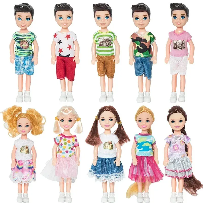 Dolls 5 -calowe mini Kelly Dollowe akcesoria moda Chelsea ubrania impreza dorosły stroje dla dzieci dla dzieci na prezent urodzinowy 231031