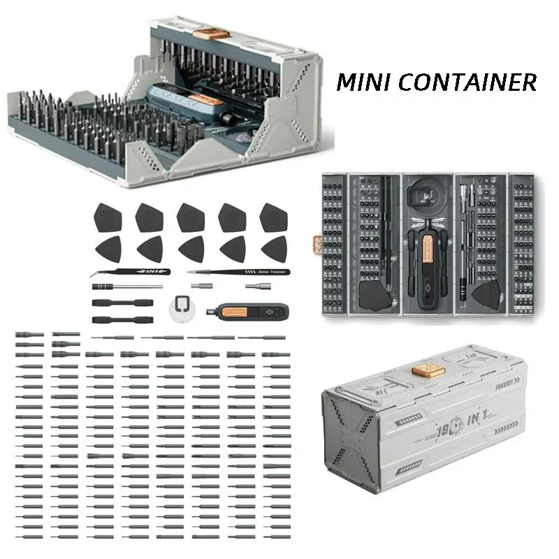 Schroevendraaiers 180 in 1 Multifunctionele precisieschroevendraaiergereedschapsset Mobiele telefoon Computer Vliegtuigmodel Demontage- en reparatiedoos 231031