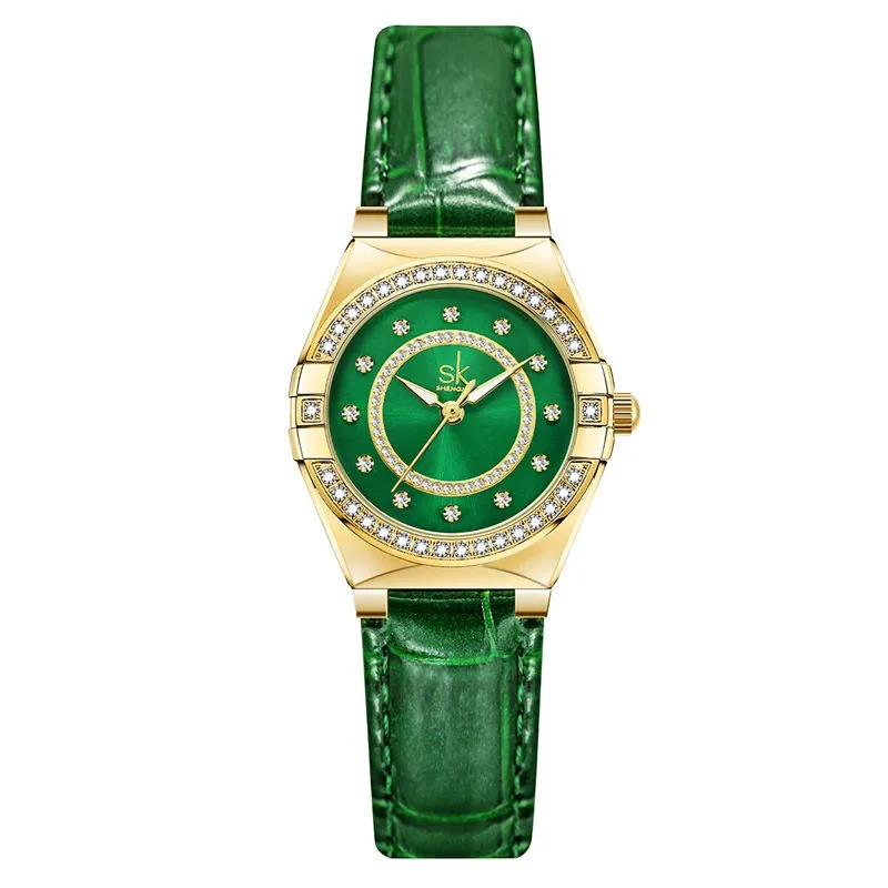 여성 시계 시계 고품질 고급 사업 다이아몬드 스터드 벨트 시계 방수 30mm 시계