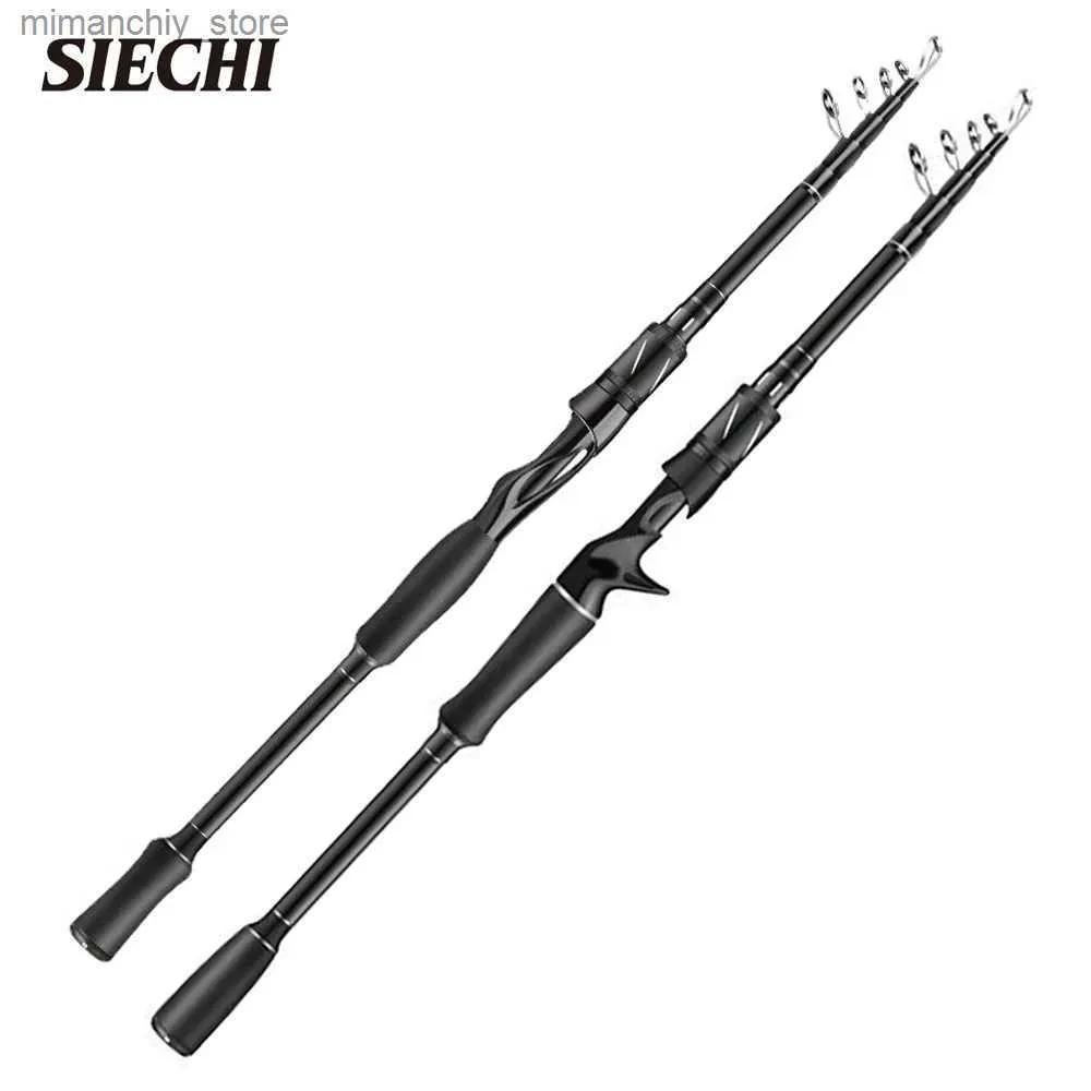 Boat Fishing Rods SIECHI 1.8M 2.1M 2.4M 2.7M Carbon Rod Telescopic Lure Fishing Rod Casting Spinning Rod Travel Rod 7-25g 10-30g Fishing M MH Q231031