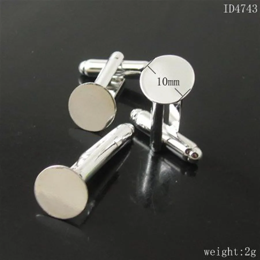 Beadsnice jewelry findings brass cufflink blanks base diameter 10mm men cuff link findings whole ID 4743264m