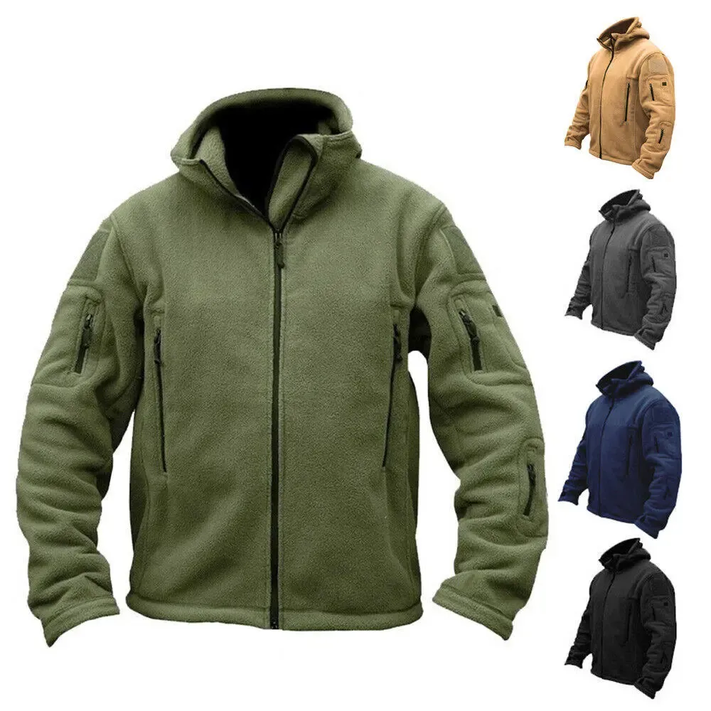 Mens Hoodies Moletons Moda Tactical Recon Fleece Jacket Full Zip Exército Homens Combate Quente Casual Hoody Outerwear Casaco 231031