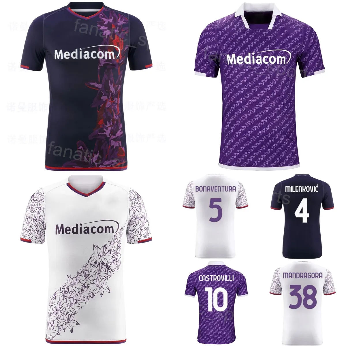 Herren 77 BREKALO Fußballtrikot 3 BIRAGHI MILENKOVIC ARTHUR GONZALEZ BONAVENTURA MARTINEZ QUARTA NZOLA MANDRAGORA DUNCAN Fußballtrikot-Kits Club 23/24 FoLuoLunSa