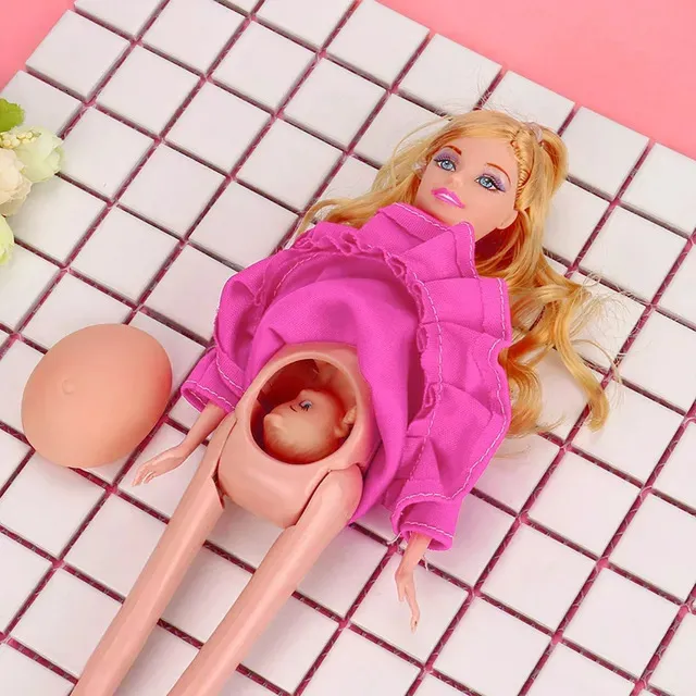 Bebê brinquedo gravidez boneca conjunto de boneca grávida terno boneca ter  um bebê em sua barriga para boneca Barbie criança brinquedo educacional  brinquedo 2023