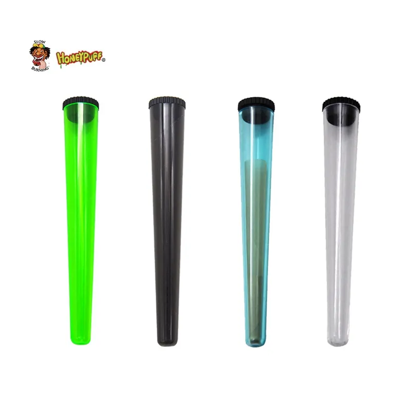 Tobacco Plastic Doob Tube Stash Jar 115mm Herb Container Storage Cigarette Rolling Cone Paper Pill Preroll Joint Holder Case Waterproof Tubes Smell Proof Solid Seal