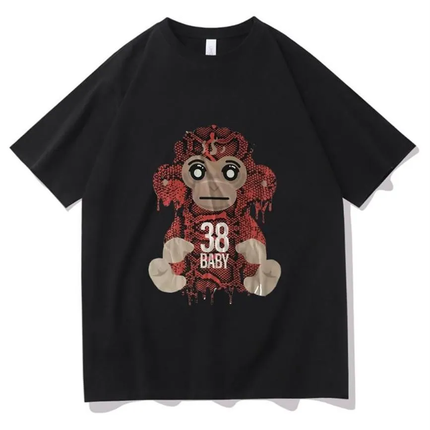 メンズTシャツヤングボーイは再び壊れたヒップスタープリントTシャツファッションメンTシャツハラジュクグラフィックTシャツ漫画アニメU2695