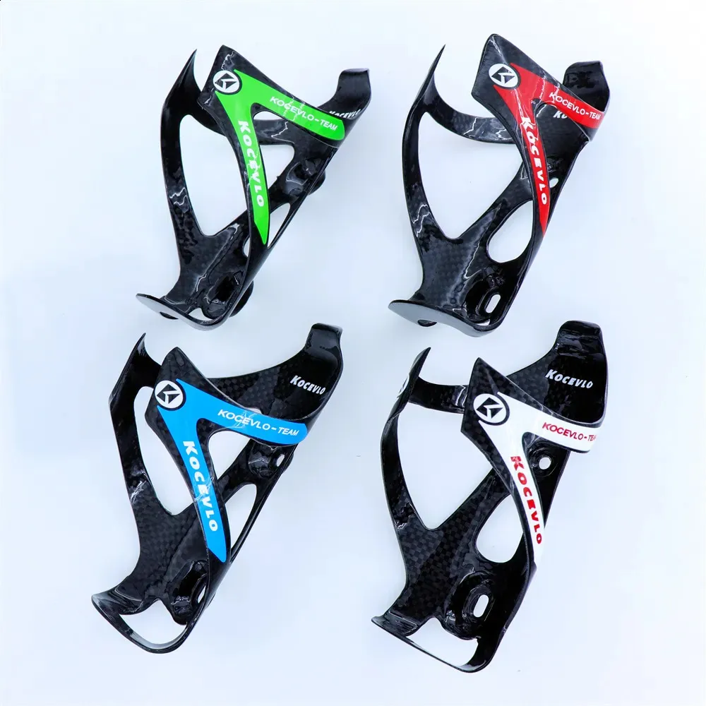 Water Bottles Cages KOCEVLO Bicycle Bottle Holder Carbon Fiber Mountain Road Bike Cycling Outdoor 25g 3K Glossy Finish 231030