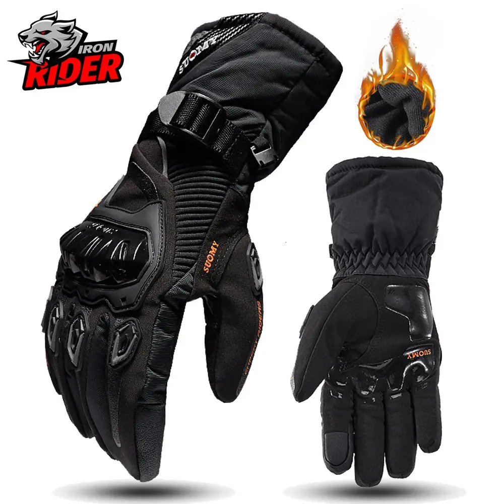 Gants de cyclisme Moto coupe-vent imperméable Guantes Moto hommes Moto équitation écran tactile Motocross hiver 231031