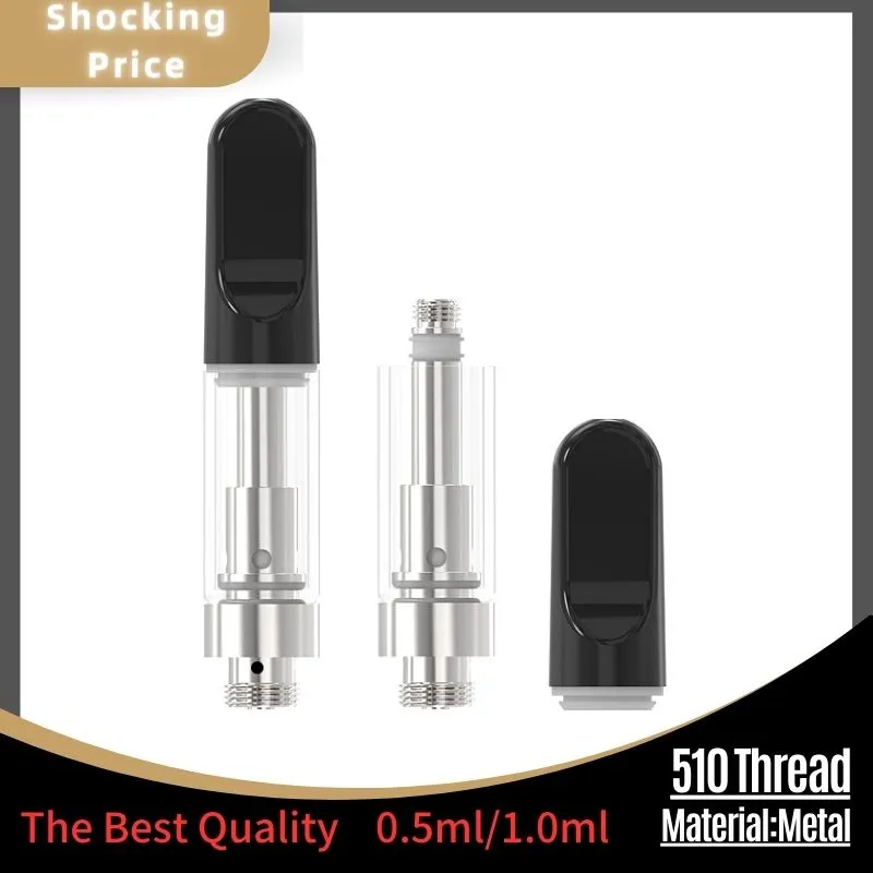 맞춤형 ECIG 도매 0.5ml 1.0m 2ml D8 D9 델타 오일 HHC 기화기 빈 510 스레드 리드 프리 유리 탱크 vape 아토마 미저 일회용 세라믹 오일 vape 펜 카트리지