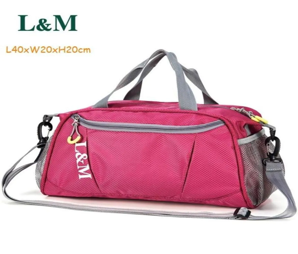 Outdoor Bags LM Professional Light And Durable Sports Gym Duffle Bag Women Men For Fitness Training Shoulder Handbags Yoga Luggag2942779