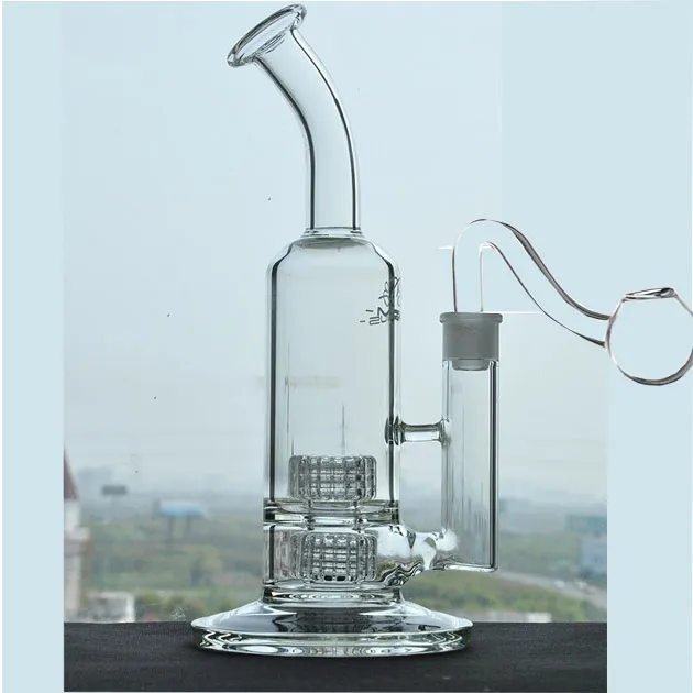 Mobius épais verre Bong narguilés Shisha stéréo matrice perc verre eau bongs fumée conduites d'eau Heady Dab plates-formes avec bol de 18mm