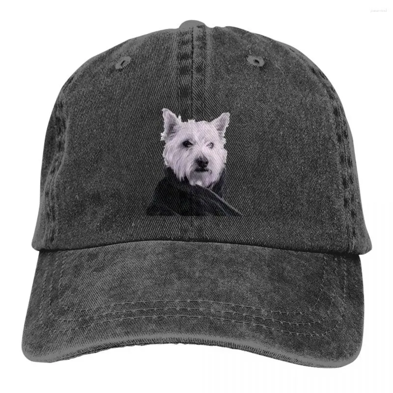 Ball Caps West Highland Dog Multicolor Hat Peak's Cap Beauty Beauty Visor Protection personnalisée Chapeaux