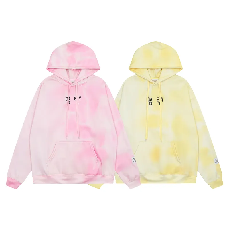Hand-Painted Tie Dye Hoodie New Designer Crewneck Sweater