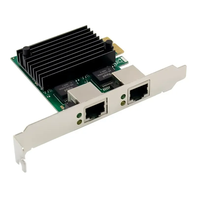 RTL8125 PCI-E X1 2,5 G Hochgeschwindigkeits-Dual-RJ45-Ports LAN-Adapter Netzwerkkarte E-Sport-Ethernet-Controller